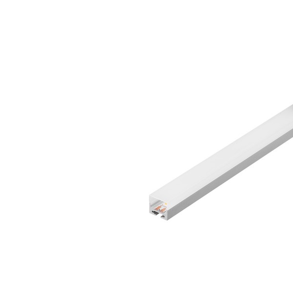 SLV 213434 Glenos 2020, Aufbauprofil, alu eloxiert/weiß, B/H/L 2x2x100cm, LED Strips max.B.1,6cm