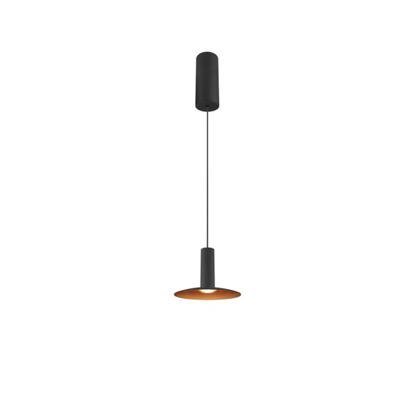 SLV 1007518 Lalu Elypse 15, LED Hängeleuchte, schwarz, bronze, dimmbar, 9.5W, 3000K, 680lm