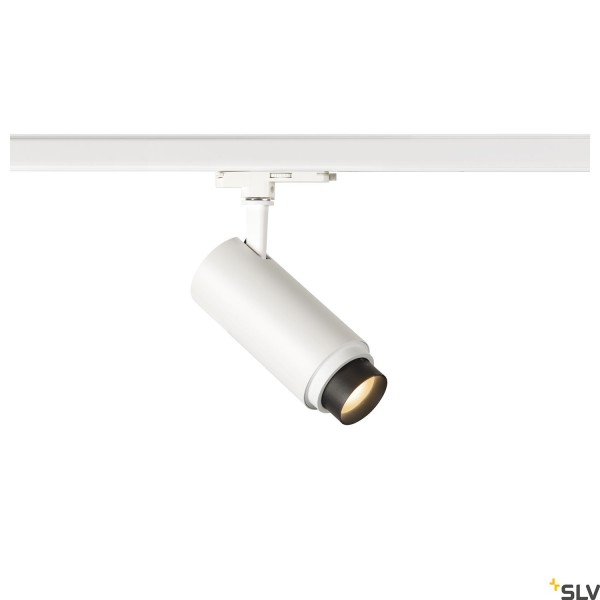 SLV 1006117 Numinos Zoom M, 3 Phasen, Strahler, weiß, dimmbar, Dali, LED, 20W, 3000K, 1800lm, 15-60°