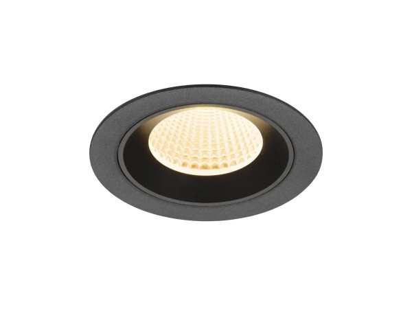 SLV 1009598 Numinos M, LED-Einbauspot, 12W, 2700K, 1700lm, 40°, in schwarz