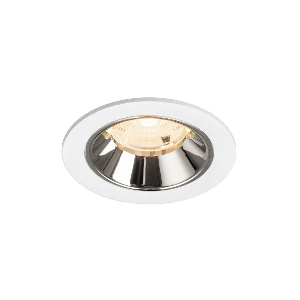 SLV 1009450 Numinos S, LED-Einbauspot, 6.7W, 2700K, 1000lm, 55°, in weiß/chrom