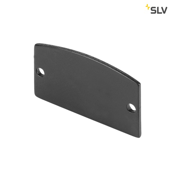 SLV 214380 Glenos 2713, Endkappen, schwarz matt, 2 Stück