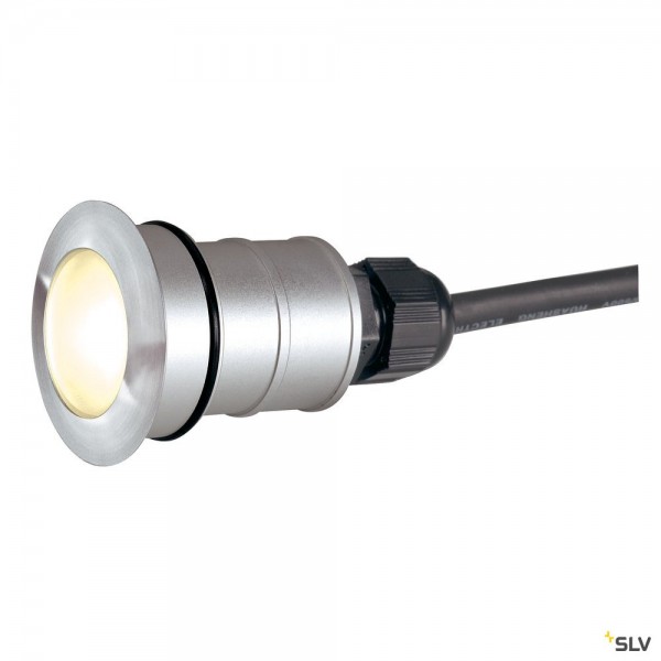 SLV 228332 Power Trail-Lite 42, Boden- und Wandeinbauleuchte, Edelstahl, IP67, LED, 1W, 3000K, 45lm