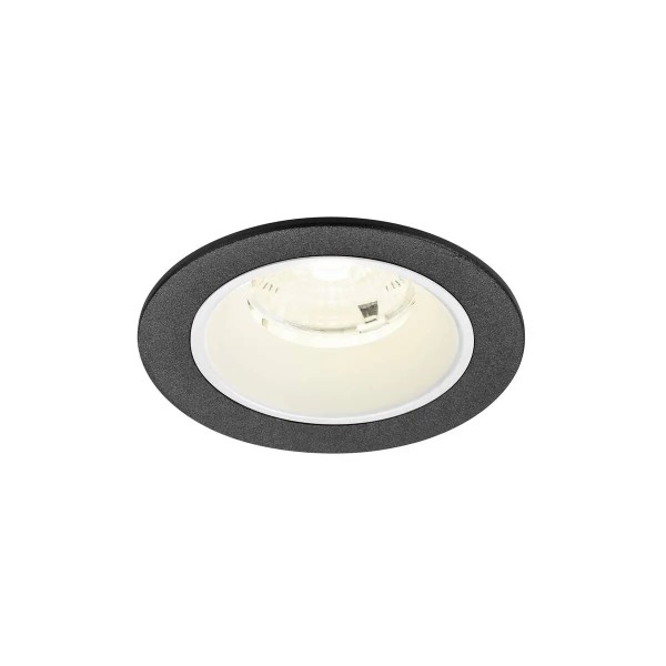 SLV 1009476 Numinos S, LED-Einbauspot, 6.7W, 4000K, 1050lm, 55°, in schwarz/weiß