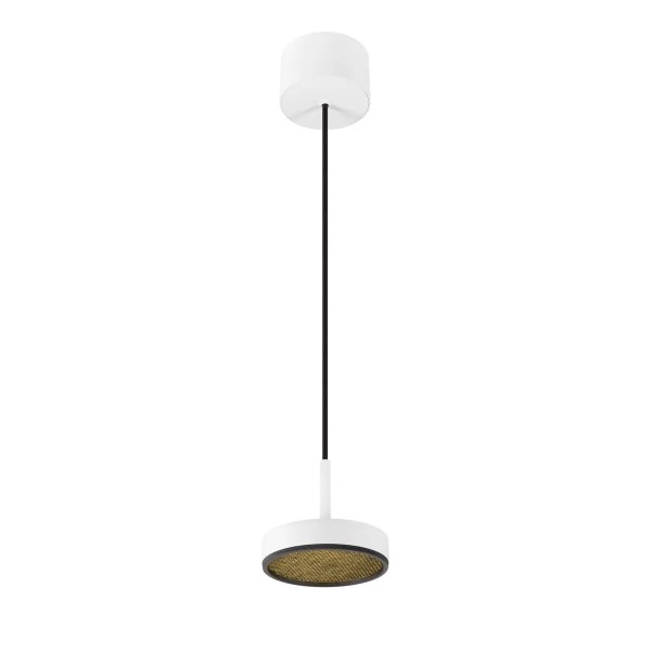 SLV 1009015 Grip! Flat, LED-Hängelampe Flach Rund, DIM, 16W, CCT 27/3K, in weiß/schwarz