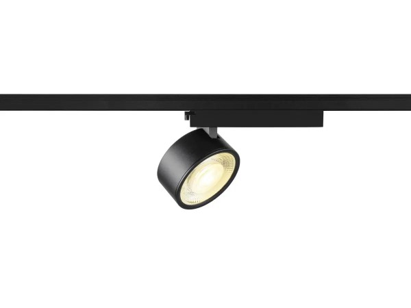 SLV 1010226 Kalu 2.0, Flacher 1-Phasen LED-Spot Rund, dimmbar, 10W, 3K, in schwarz