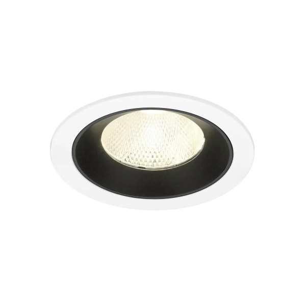 SLV 1009801 Numinos L, LED-Einbauspot, 17W, 4000K, 2700lm, 20°, in weiß/schwarz