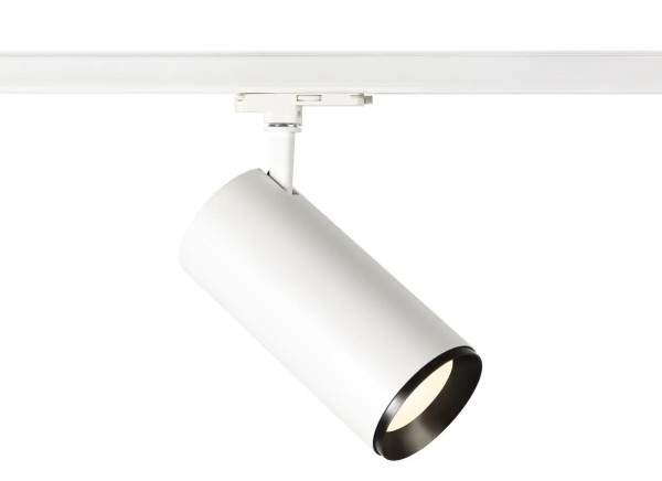 SLV 1005810 Numinos XL, 3-Phasen LED-Strahler, DALI, 28W, 4000K, 3900lm, 24°, in weiß/schwarz