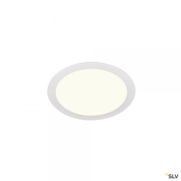 SLV 1004696 Senser 12, Deckeneinbauleuchte, weiß, LED, 13W, 4000K, 1300lm