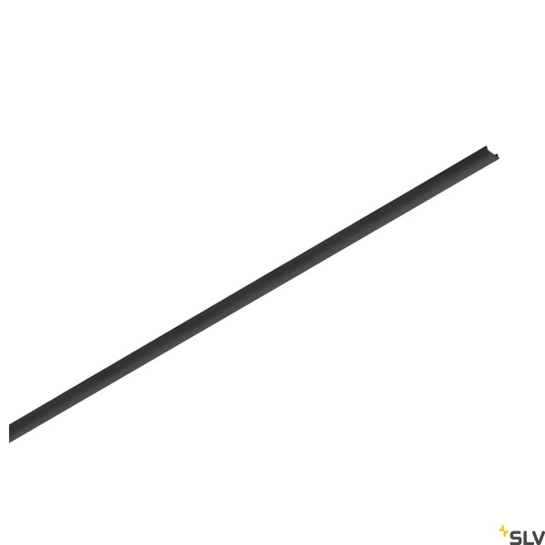 SLV 1006611 48V Track, Aufbauschiene standard, Schienenabdeckung, 200cm, schwarz