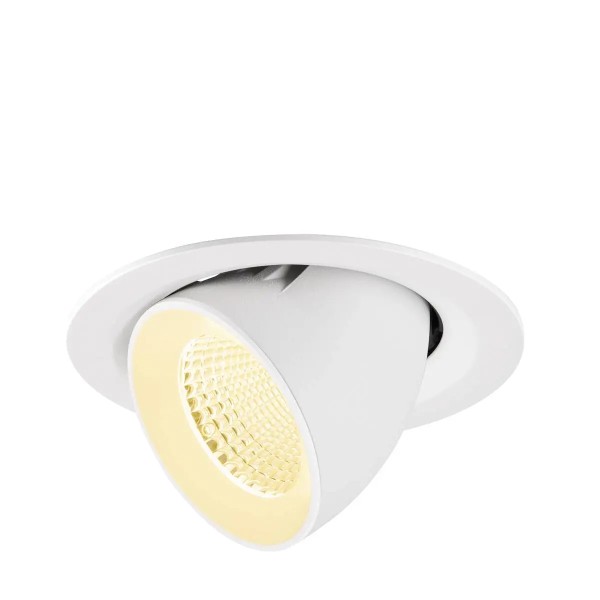 SLV 1009572 Numinos Gimble M, LED-Einbauleuchte, 12W, 3000K, 1800lm, 40°, in weiß
