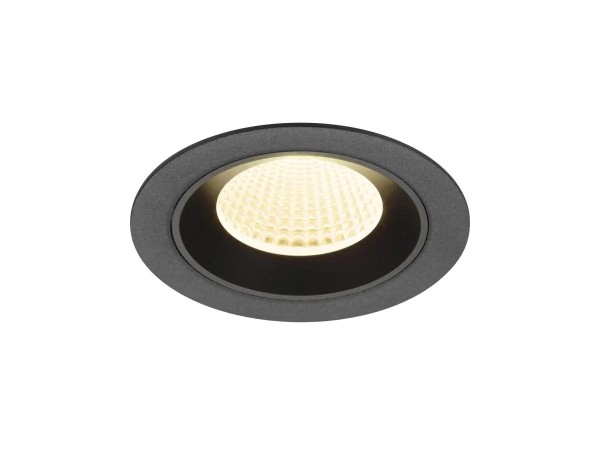 SLV 1009616 Numinos M, LED-Einbauspot, 12W, 3000K, 1800lm, 40°, in schwarz