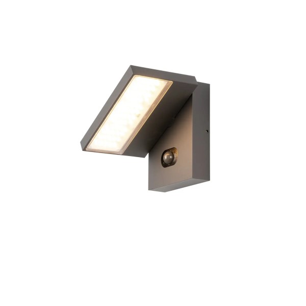 SLV 1008542 Abridior Hybrid, LED Aussen-Wandleuchte, Sensor, 6.8W, CCT 22/27K, in anthrazit