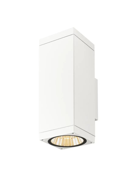 SLV 1010186 Theo Pro L, LED-Außenwandlampe Eckig DALI, IP65, 10W, 27K, in weiß