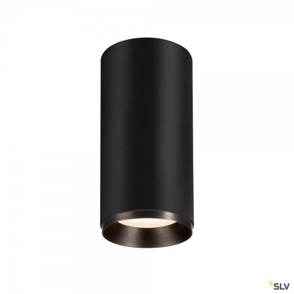 SLV 1004619 Numinos L, Deckenleuchte, schwarz, dimmbar Dali, LED, 28W, 4000K, 2620lm, 36°