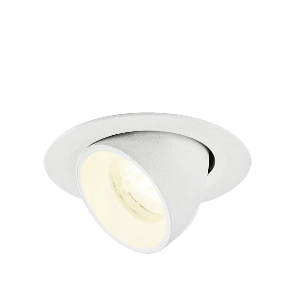 SLV 1010075 Numinos Gimble XS, LED-Einbauleuchte, 6.9W, 4000K, 1000lm, 40°, in weiß