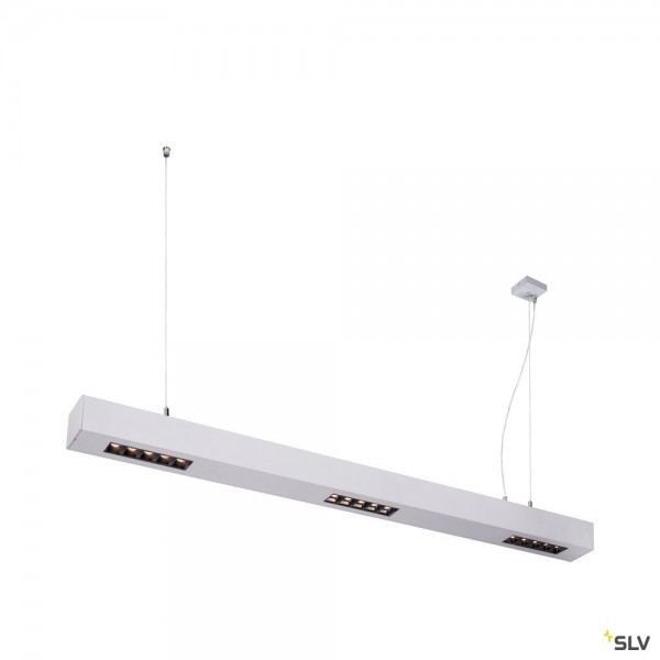 SLV 1000928 Q-Line, Pendelleuchte, silber, dimmbar C, LED, 45W, 3000K, 2100lm