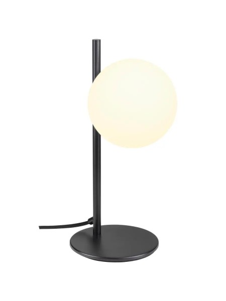 SLV 1009143 Sun TL, Kugel Glas Tischlampe, G9, in schwarz/weiß