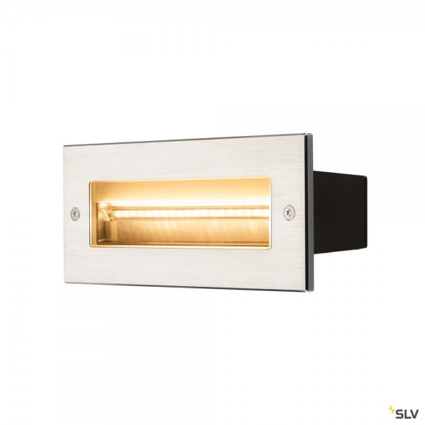 SLV 233660 Brick, Wandeinbauleuchte, Edelstahl, IP65, LED, 11W, 3000K, 850lm