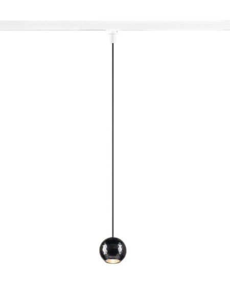 SLV 1010325 Dysko, Runde 1-Phasen LED-Hängelampe Discokugel, DIM, 6.7W, 27K, in schwarz/weiß