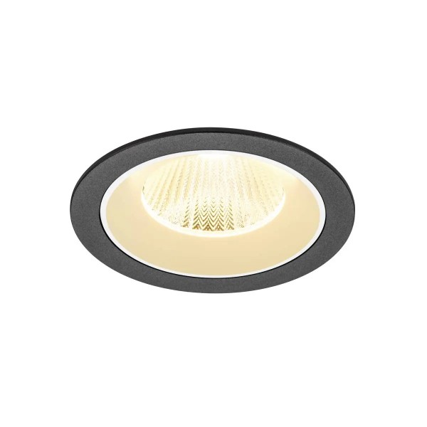 SLV 1009778 Numinos L, LED-Einbauspot, 17W, 3000K, 2500lm, 40°, in schwarz/weiß