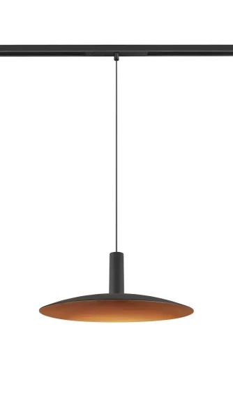 SLV 1010289 Lalu Set Elypse 33, 48V LED-Hängelampe Scheibe, DALI, 9W, 27/3K, in schwarz/bronze