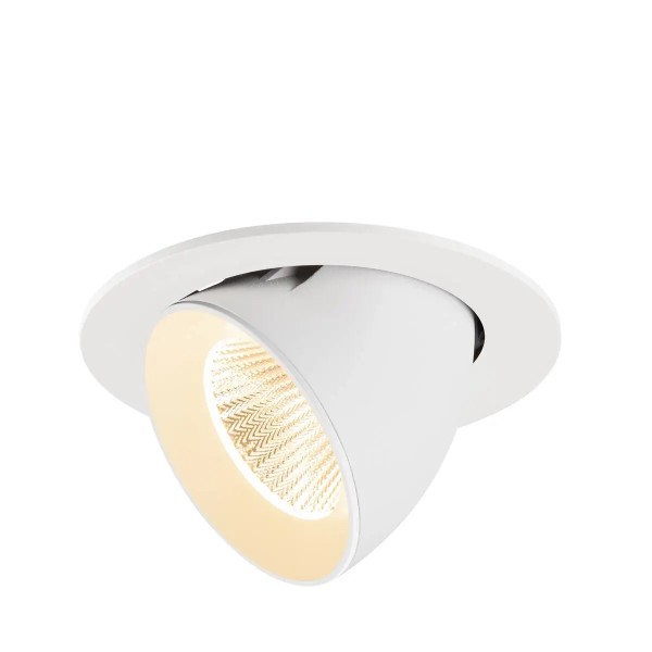 SLV 1009716 Numinos Gimble L, LED-Einbauleuchte, 17W, 2700K, 2400lm, 40°, in weiß