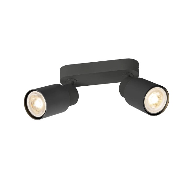 SLV 1008361 Puri 2.0 Tube, Strahler 2-flammig, GU10, in schwarz