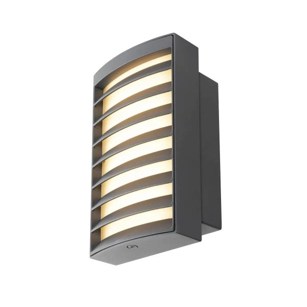 SLV 1008384 Rasterlys, LED-Außenwandleuchte IP65, DIM, 14W, CCT 27/3K, in anthrazit