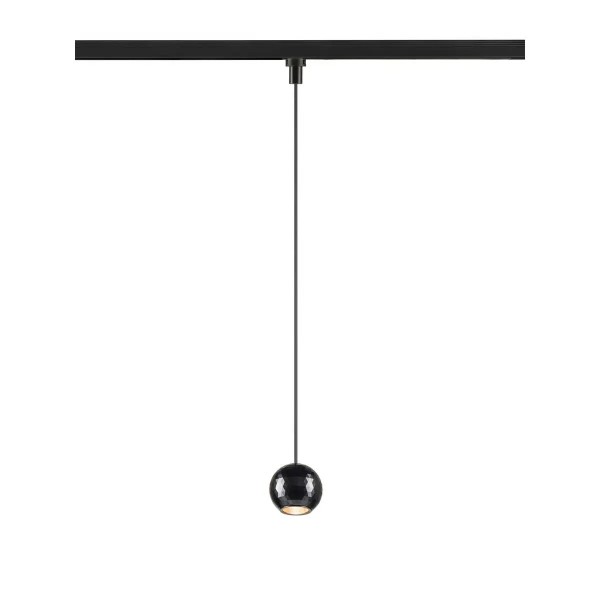 SLV 1010326 Dysko, 1-Phasen LED-Pendelleuchte Rund, dimmbar, 6.7W, 2700K, in Schwarz
