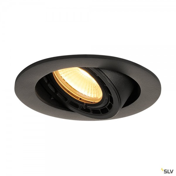 SLV 116310 Supros, Deckeneinbauleuchte, schwarz, dimmbar C, LED, 12W, 3000K, 700lm