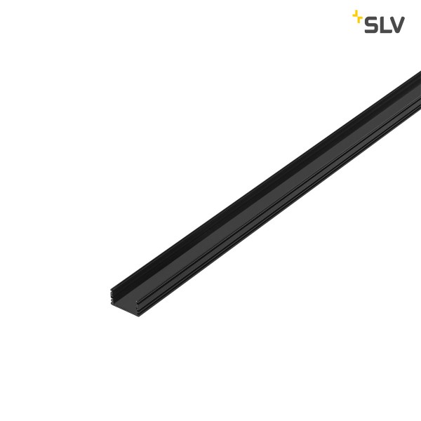 SLV 214330 Glenos 2713, Aufbauprofil, schwarz matt, B/H/L 2,7x1,3x200cm, LED Strips max.B.2,1cm