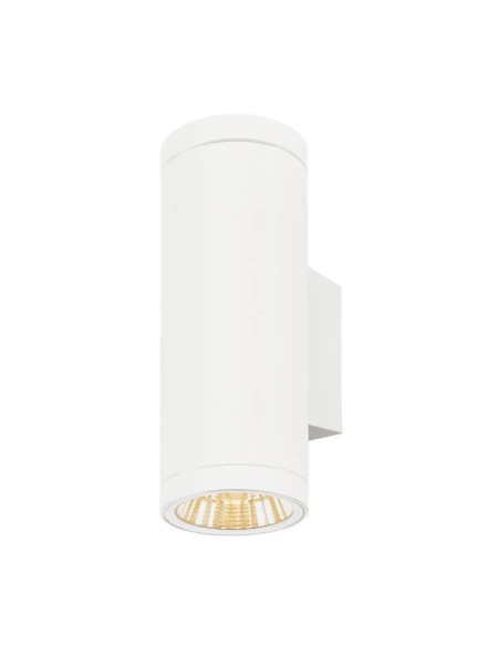 SLV 1010170 Helia Pro L, LED-Außenwandlampe Rund DALI, IP65, 10W, 27K, in weiß