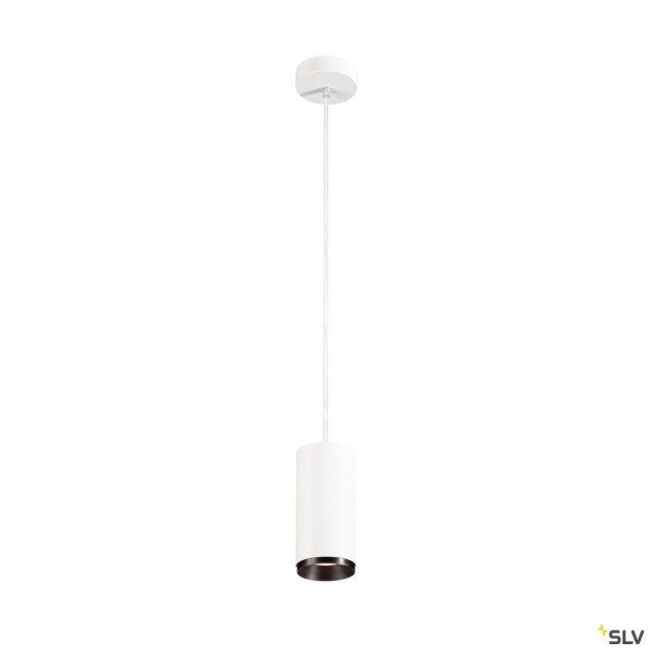 SLV 1004264 Numinos M, Pendelleuchte, weiß/schwarz, dimmbar C, LED, 20,1W, 4000K, 2060lm, 60°