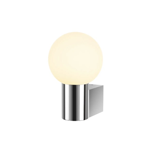 SLV 1007600 Varyt, Glas-Wandlampe, E14, IP44, Edelstahl, in chrom