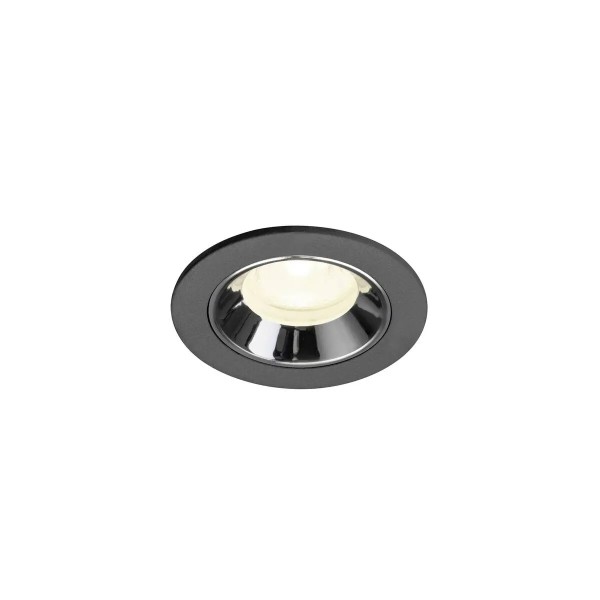 SLV 1009312 Numinos XS, LED-Einbauspot, 6.9W, 4000K, 1000lm, 40°, in schwarz/chrom