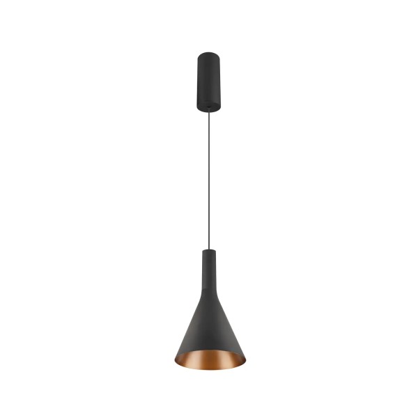 SLV 1007518 Lalu Cone 15, LED Hängeleuchte, schwarz, bronze, dimmbar, 9.5W, 3000K, 680lm