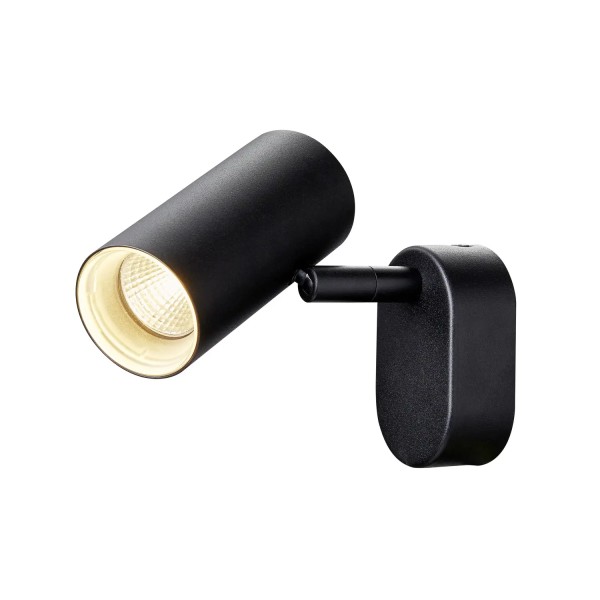 SLV 1008718 Noblo 1-flammig, LED-Spot dimmbar, 6W, 2700K, in schwarz