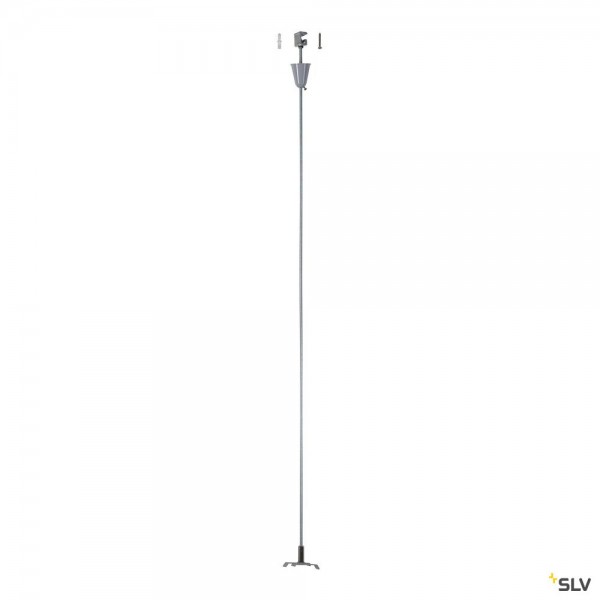 SLV 175164 3Phasen, S-Track, Aufbauschiene, Pendelabhängung, starr, 100cm, silbergrau