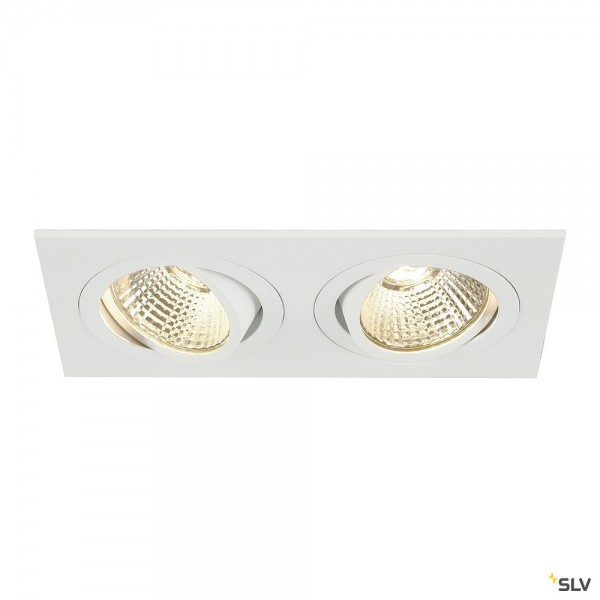 SLV 113891 New Tria 2 Set, Deckeneinbauleuchte, weiß, LED, 14W, 2700K, 1160lm