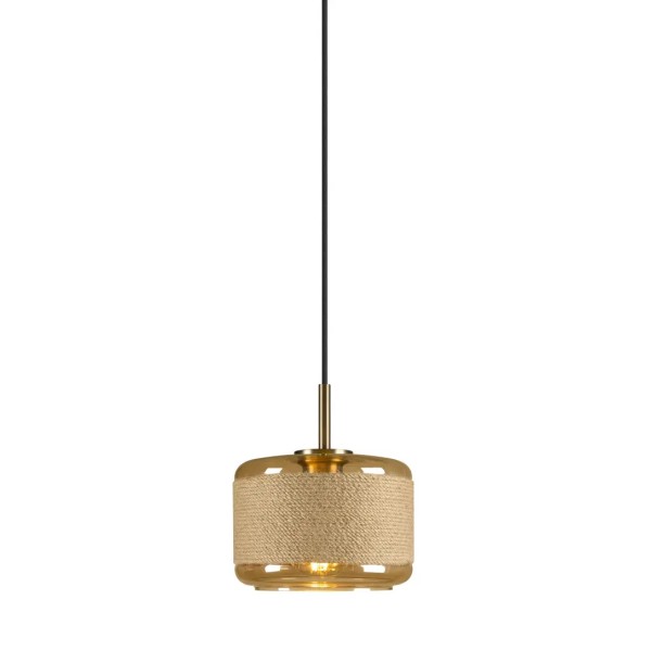 SLV 1007597 Pantilo Rope 19, Designer Hängelampe, aus Glas, E27, amber gold