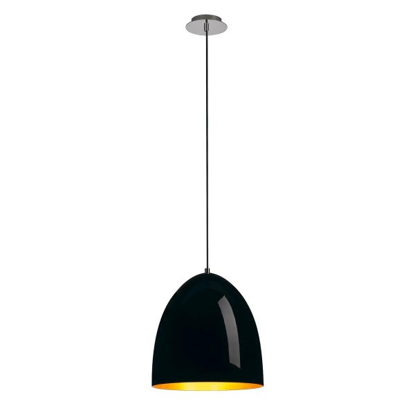 SLV 133060 Para Cone 30, Pendelleuchte, schwarz/gold, E27, max.60W