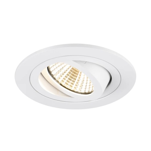 SLV 1007403 New Tria 75, Einbauleuchte, weiß, rund, dimmbar, LED, 8.3W, 3000K, 750lm, 38°