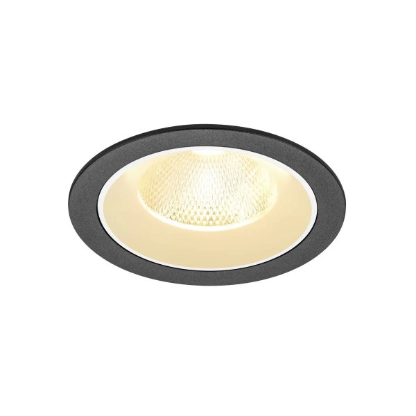 SLV 1009775 Numinos L, LED-Einbauspot, 17W, 3000K, 2500lm, 20°, in schwarz/weiß