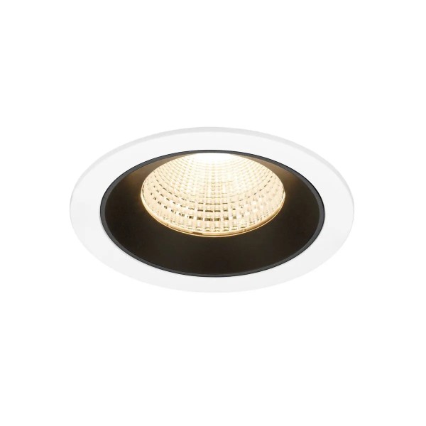 SLV 1009771 Numinos L, LED-Einbauspot, 17W, 2700K, 2400lm, 55°, in weiß/schwarz