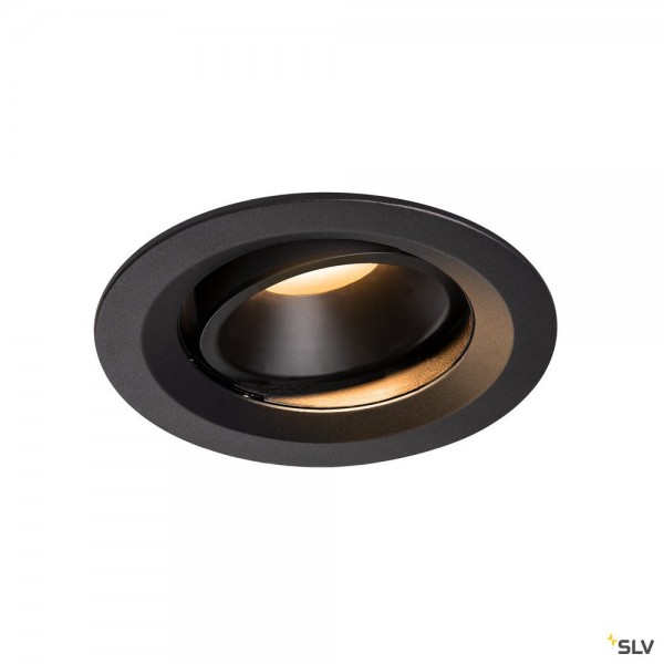 SLV 1003559 Numinos Move M, Deckeneinbauleuchte, schwarz, LED, 17,55W, 2700K, 1460lm, 55°