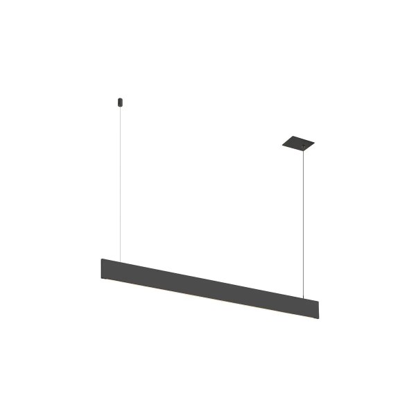 SLV 1011938 Linius 120, Schmale Einbau LED-Pendelleuchte Up & Down, dimmbar, 34W, 2700K, in Schwarz
