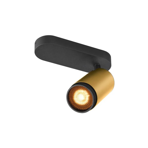 SLV 1009095 Grip! L Single, Deckenstrahler GU10, in gold/schwarz