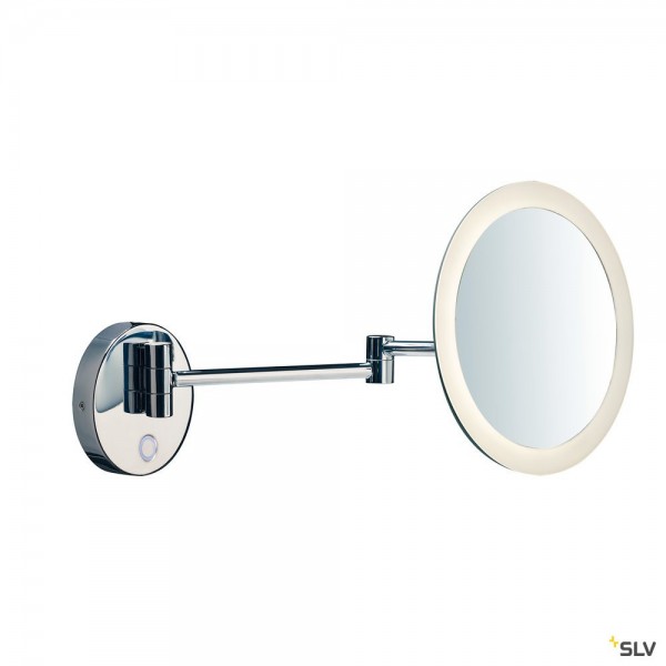 SLV 1004971 Maganda, Spiegelleuchte, chrom, mit Schalter, IP44, LED, 4,8W, 2700/3000/4000K, 51lm