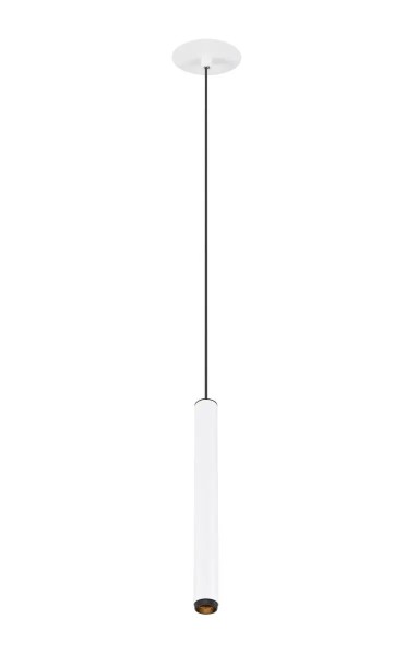 SLV 1009060 Grip! S, Schmale Einbau LED-Pendelleuchte Zylinder, DIM, 10W, 27K, in weiß/schwarz